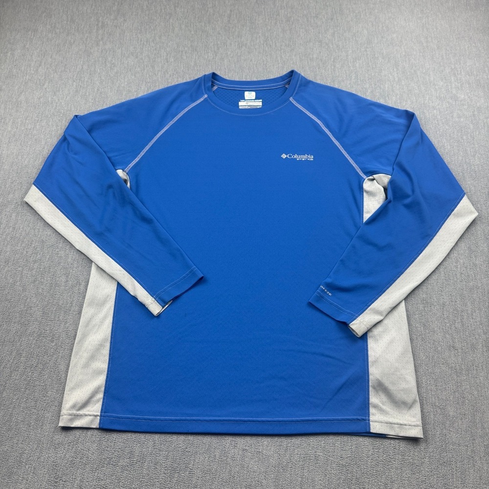 Columbia Shirt Mens Medium PFG Cast Away Long Sleeve Comfort Activewear Fishing